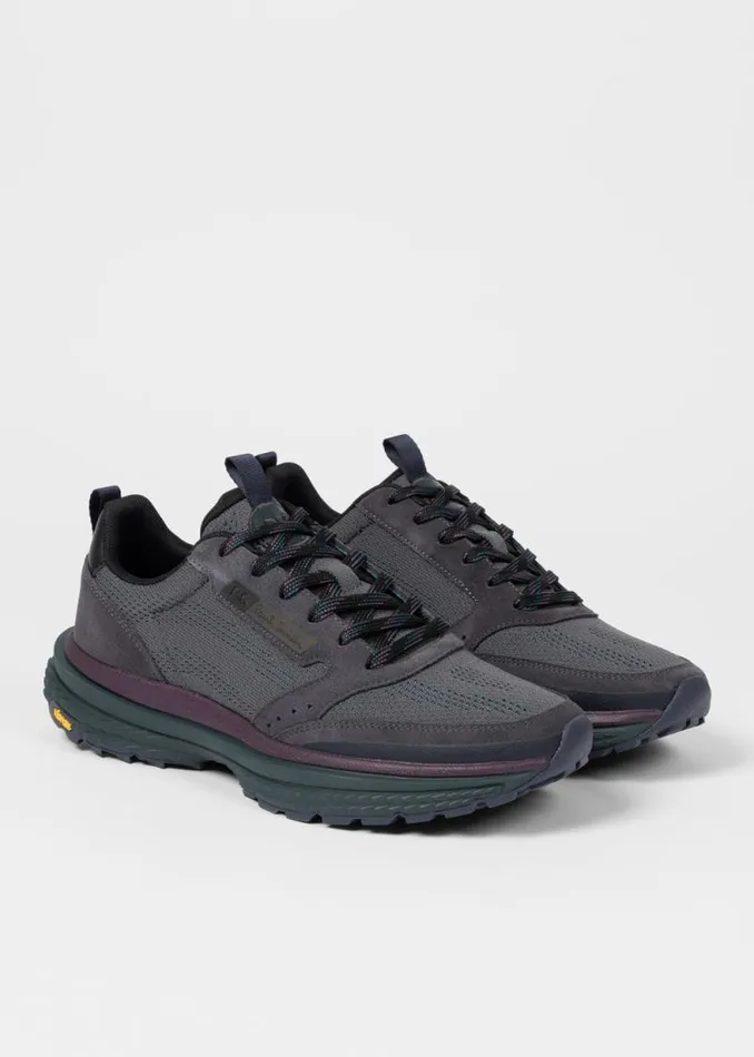 Mens Paul Smith Sneakers Dark Grey Nylon 039Darter039 Trainers Mens Paul Smith Sneakers Dark Grey Nylon 039Darter039 Trainers