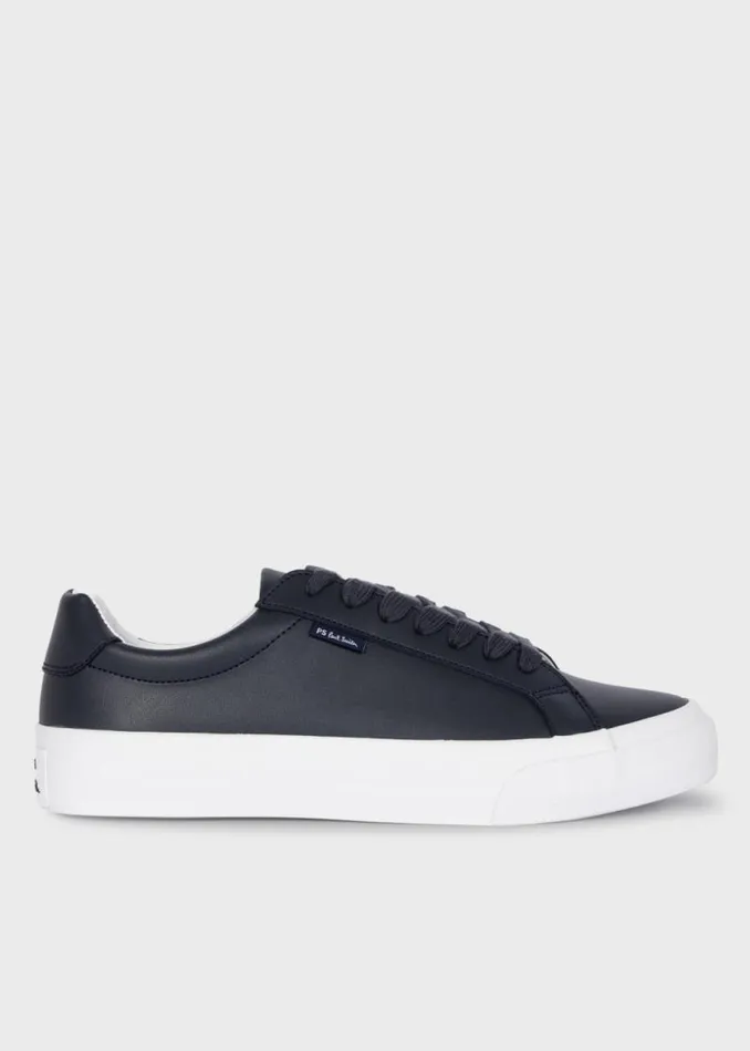 Mens Paul Smith Sneakers Dark Navy Leather 039Amos039 Trainers
