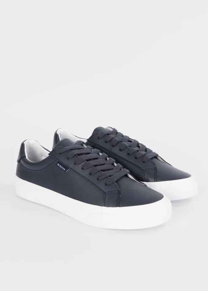 Mens Paul Smith Sneakers Dark Navy Leather 039Amos039 Trainers