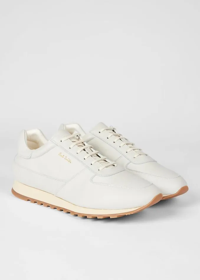 Mens Paul Smith Sneakers Ecru Leather 039Velo039 Trainers Mens Paul Smith Sneakers Ecru Leather 039Velo039 Trainers