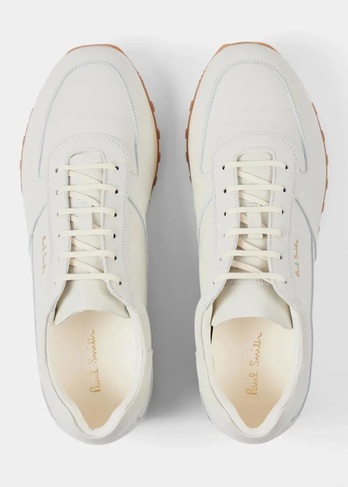 Mens Paul Smith Sneakers Ecru Leather 039Velo039 Trainers Mens Paul Smith Sneakers Ecru Leather 039Velo039 Trainers