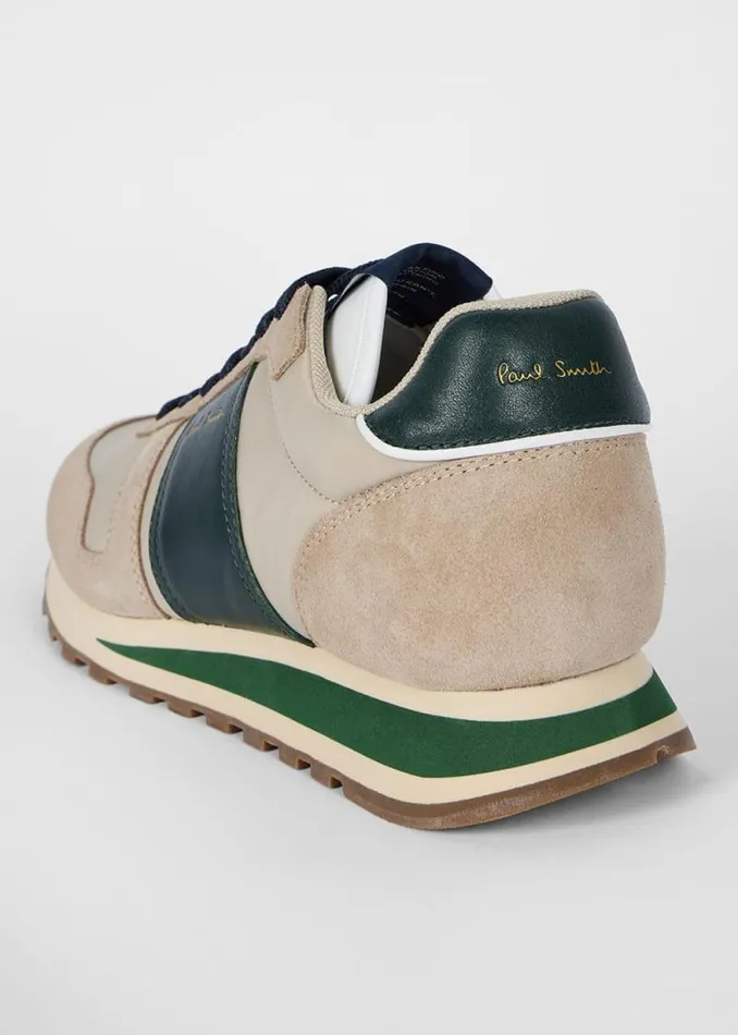 Mens Paul Smith Sneakers Ecru LeatherSuede 039Eighties039 Trainers Mens Paul Smith Sneakers Ecru LeatherSuede 039Eighties039 Trainers