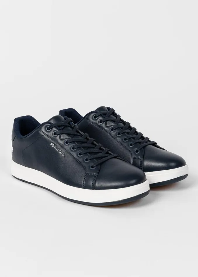 Mens Paul Smith Sneakers Navy Leather 039Albany039 Sneakers