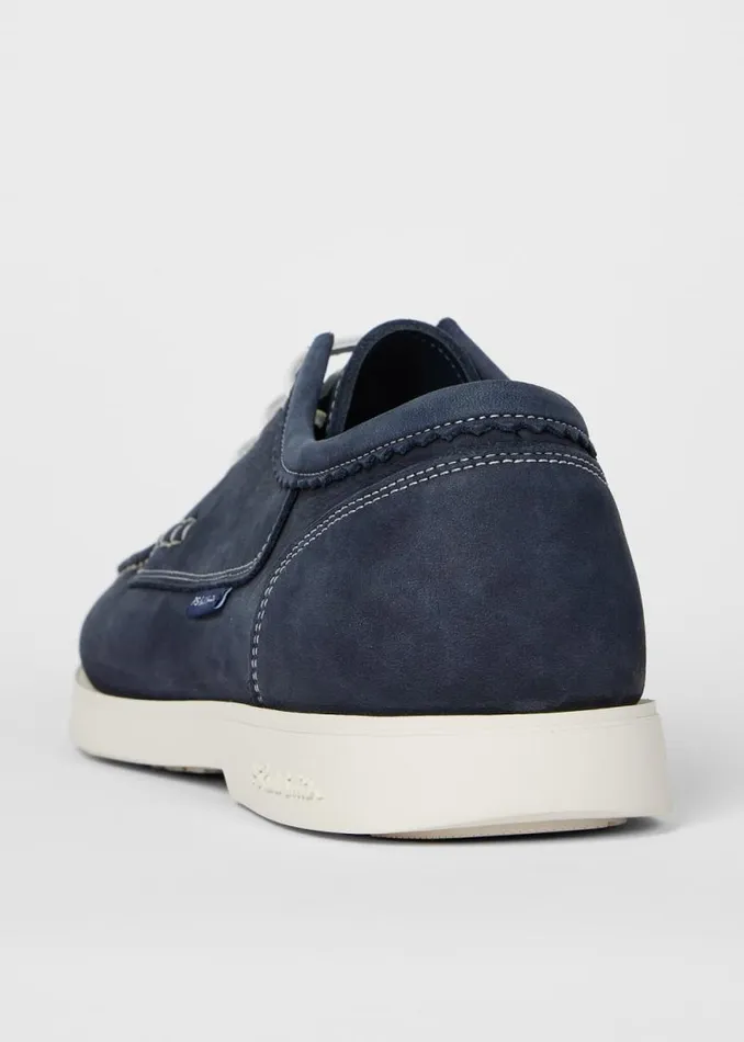 Mens Paul Smith Sneakers Navy Suede 039Pebble039 Boat Shoes Mens Paul Smith Sneakers Navy Suede 039Pebble039 Boat Shoes