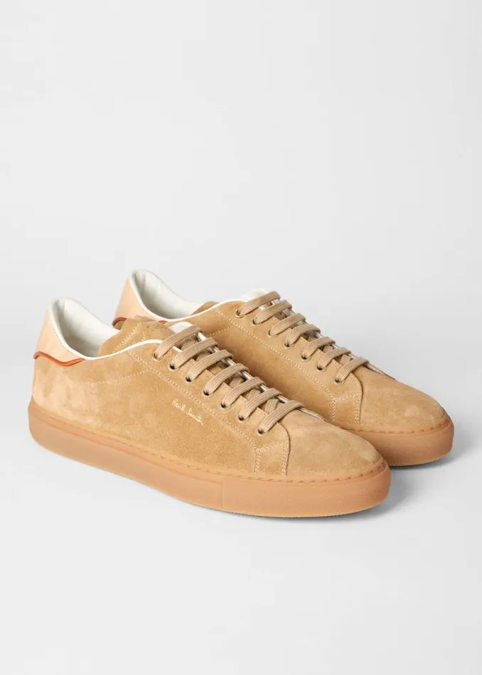 Mens Paul Smith Sneakers Sand Suede 039Beck039 Trainers