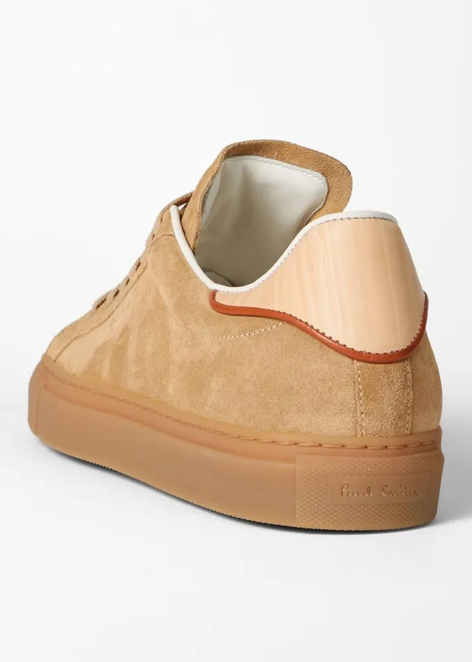 Mens Paul Smith Sneakers Sand Suede 039Beck039 Trainers