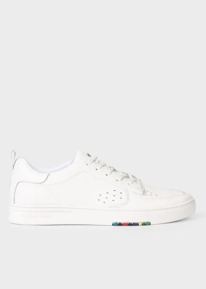Mens Paul Smith Sneakers White Leather 039Cosmo039 Sneakers