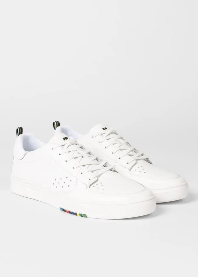 Mens Paul Smith Sneakers White Leather 039Cosmo039 Sneakers