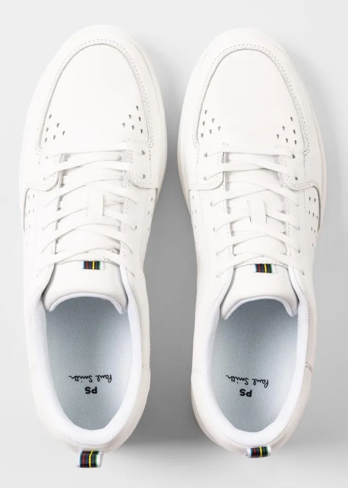 Mens Paul Smith Sneakers White Leather 039Cosmo039 Sneakers
