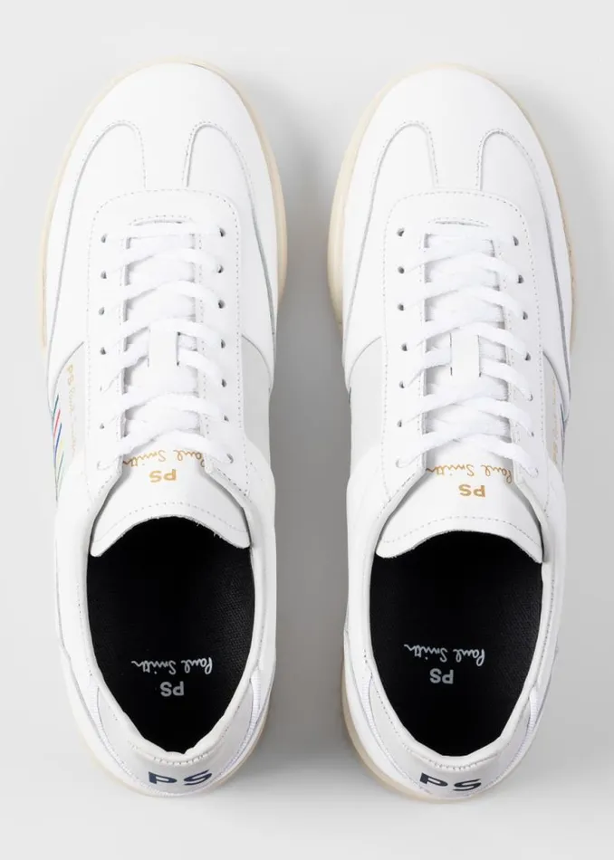 Mens Paul Smith Sneakers White Leather 039Dover039 039Sports Stripe039 Sneakers Mens Paul Smith Sneakers White Leather 039Dover039 039Sports Stripe039 Sneakers