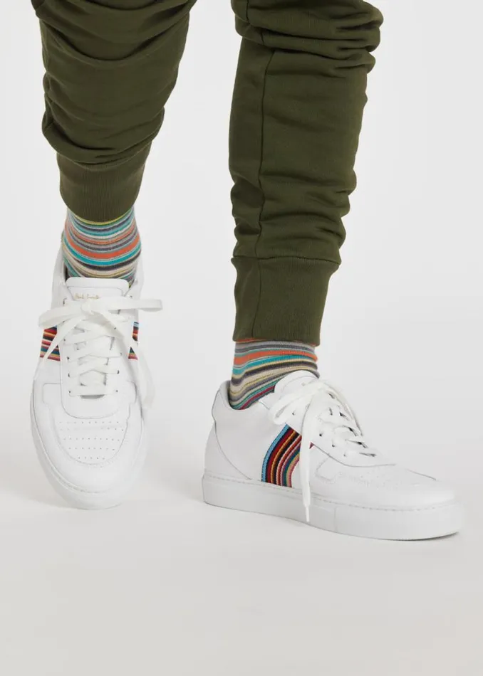 Mens Paul Smith Sneakers White Leather 039Fermi039 Sneakers Mens Paul Smith Sneakers White Leather 039Fermi039 Sneakers
