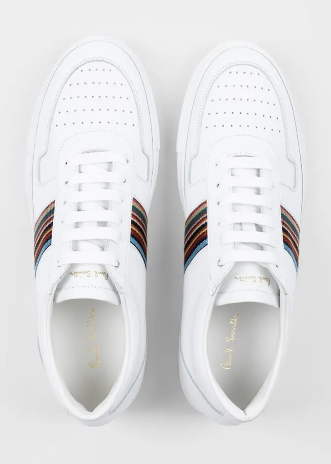 Mens Paul Smith Sneakers White Leather 039Fermi039 Sneakers Mens Paul Smith Sneakers White Leather 039Fermi039 Sneakers