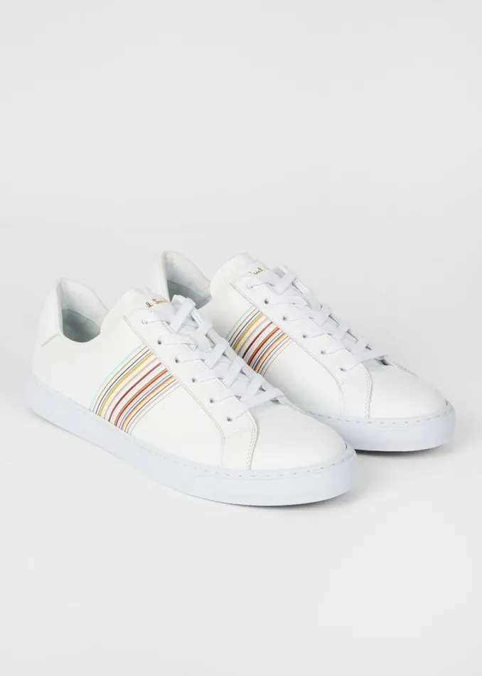 Mens Paul Smith Sneakers White Leather 039Hansen039 Sneakers