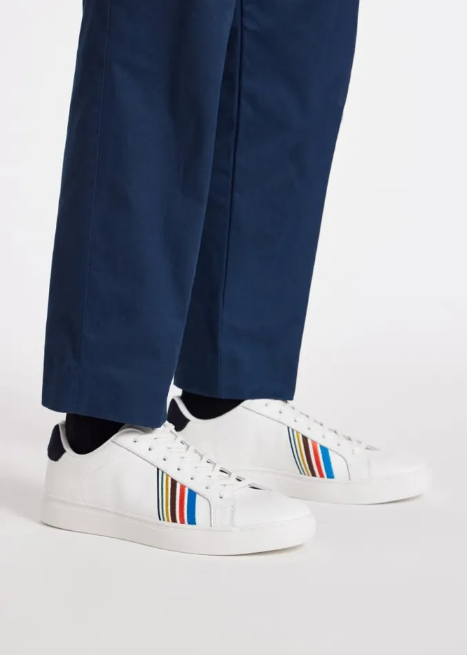 Mens Paul Smith Sneakers White Leather 039Sports Stripe039 039Rex039 Sneakers Mens Paul Smith Sneakers White Leather 039Sports Stripe039 039Rex039 Sneakers
