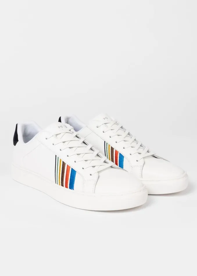 Mens Paul Smith Sneakers White Leather 039Sports Stripe039 039Rex039 Sneakers Mens Paul Smith Sneakers White Leather 039Sports Stripe039 039Rex039 Sneakers