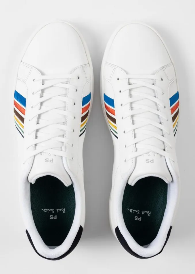Mens Paul Smith Sneakers White Leather 039Sports Stripe039 039Rex039 Sneakers Mens Paul Smith Sneakers White Leather 039Sports Stripe039 039Rex039 Sneakers