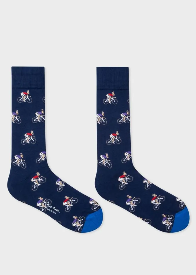 Mens Paul Smith Socks 039Cycling Rabbits039 Motif Socks Three Pack Mens Paul Smith Socks 039Cycling Rabbits039 Motif Socks Three Pack