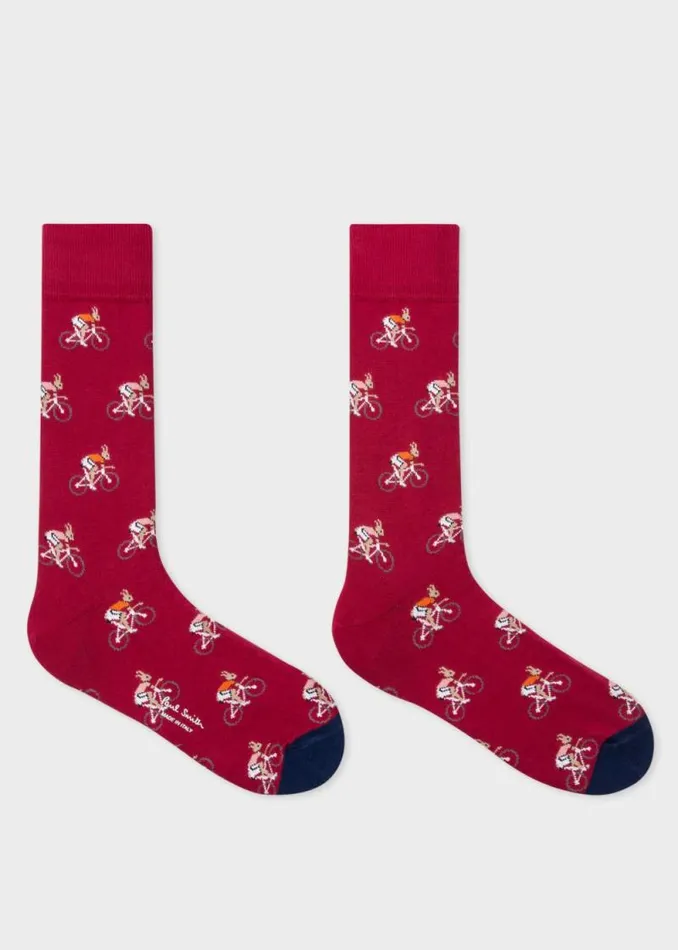 Mens Paul Smith Socks 039Cycling Rabbits039 Motif Socks Three Pack Mens Paul Smith Socks 039Cycling Rabbits039 Motif Socks Three Pack