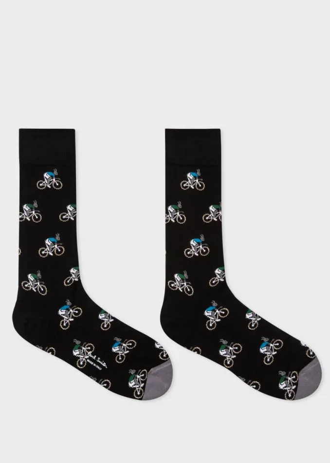 Mens Paul Smith Socks 039Cycling Rabbits039 Motif Socks Three Pack Mens Paul Smith Socks 039Cycling Rabbits039 Motif Socks Three Pack