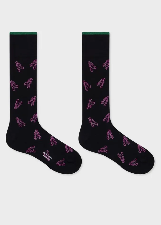 Mens Paul Smith Socks Black 039Lobster039 Socks Mens Paul Smith Socks Black 039Lobster039 Socks