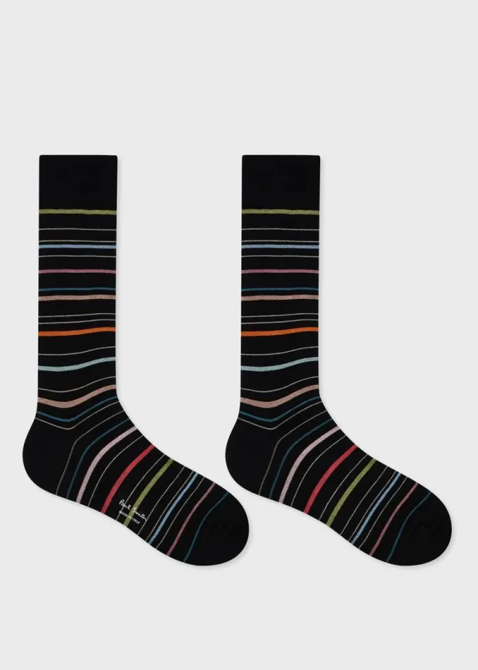 Mens Paul Smith Socks Black 039Pencil Stripe039 Socks Mens Paul Smith Socks Black 039Pencil Stripe039 Socks