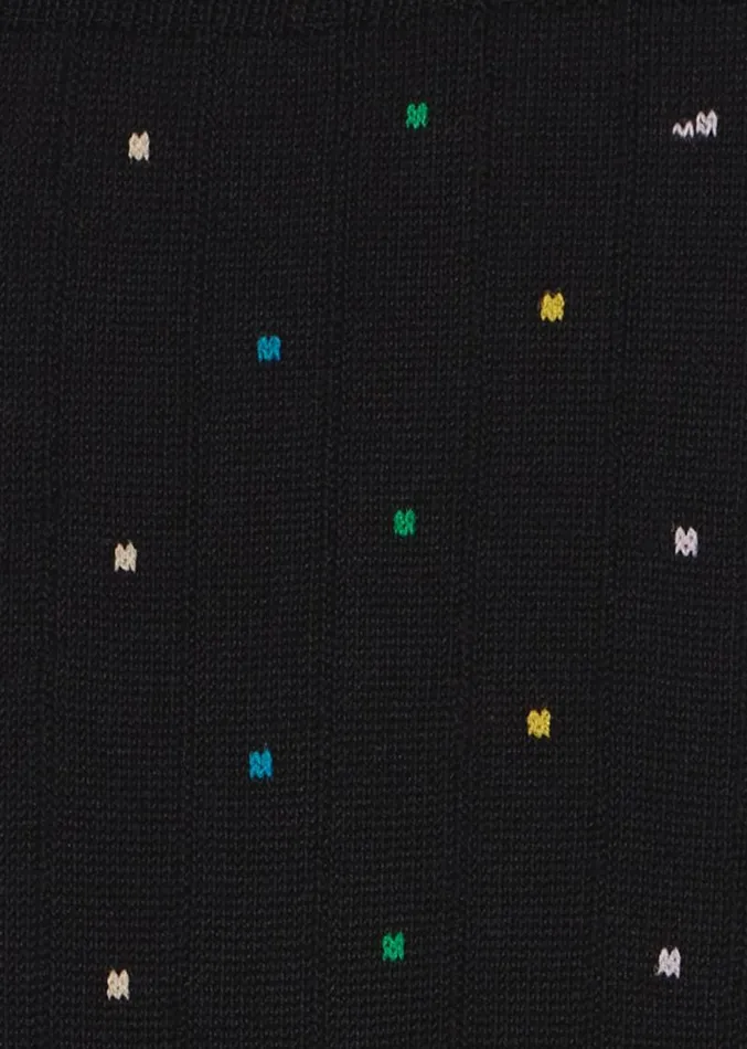 Mens Paul Smith Socks Black CottonBlend Multi Colour Polka Dot Socks Mens Paul Smith Socks Black CottonBlend Multi Colour Polka Dot Socks