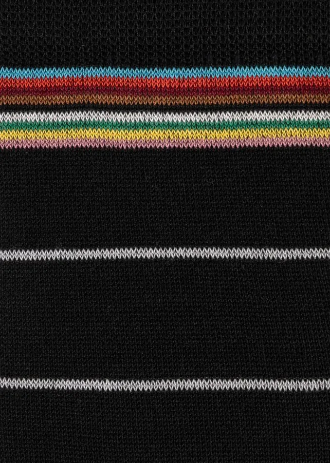 Mens Paul Smith Socks Black CottonBlend Pinstripe Socks Mens Paul Smith Socks Black CottonBlend Pinstripe Socks