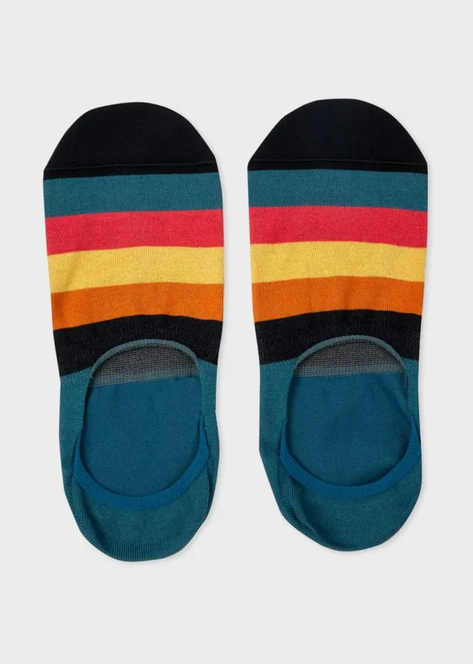 Mens Paul Smith Socks Blue 039Artist Stripe039 Loafer Socks Mens Paul Smith Socks Blue 039Artist Stripe039 Loafer Socks