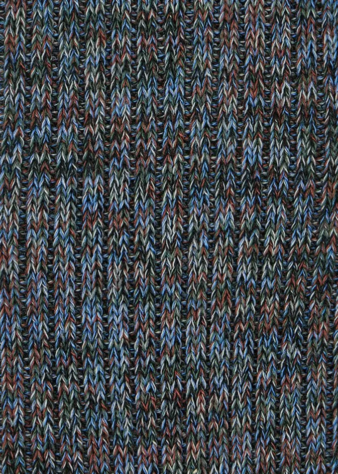 Mens Paul Smith Socks Dark Grey Chunky Marl Twist CottonBlend Socks