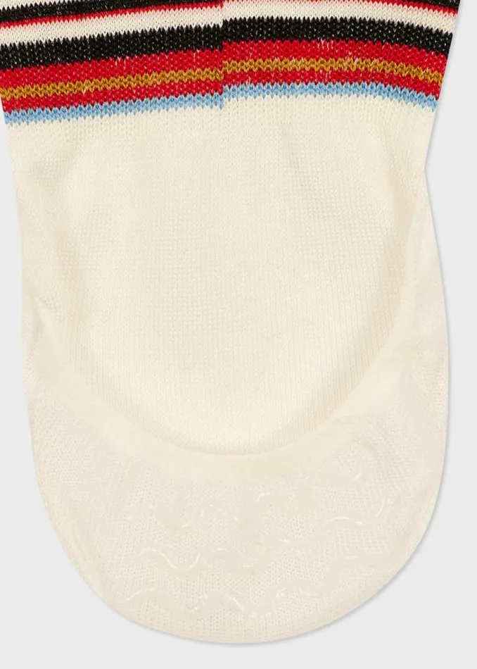 Mens Paul Smith Socks Ecru 039Signature Stripe039 Loafer Socks Mens Paul Smith Socks Ecru 039Signature Stripe039 Loafer Socks