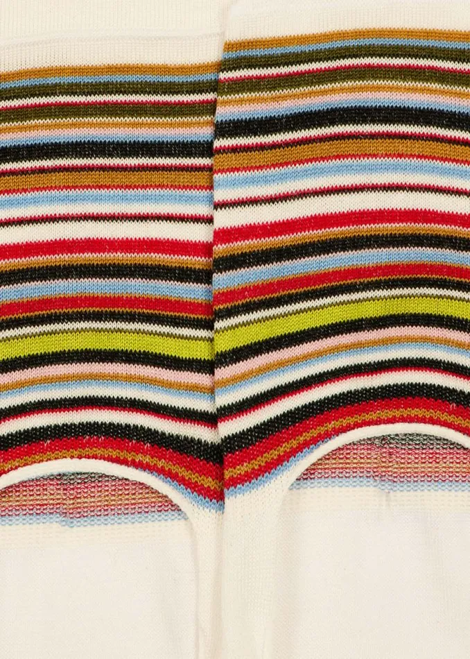 Mens Paul Smith Socks Ecru 039Signature Stripe039 Loafer Socks Mens Paul Smith Socks Ecru 039Signature Stripe039 Loafer Socks
