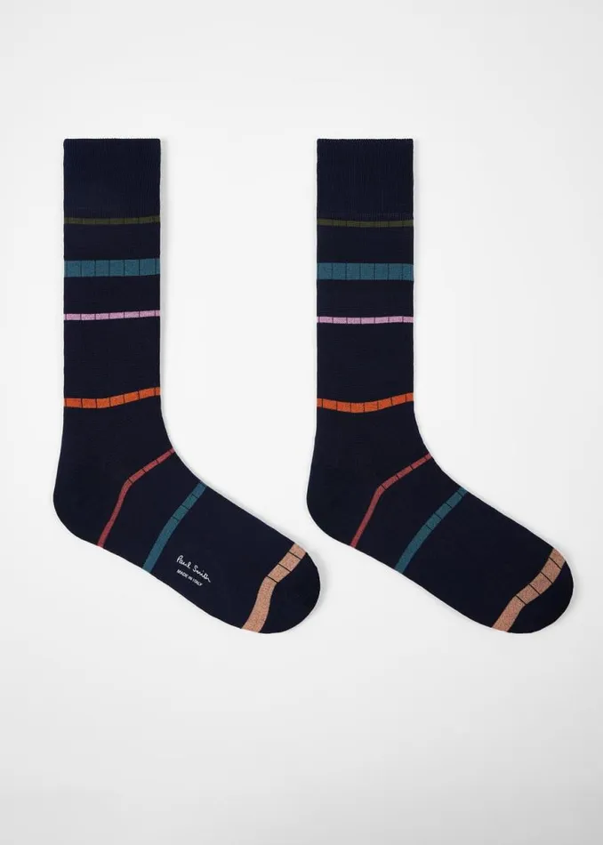 Mens Paul Smith Socks Multi Stripe Socks Three Pack Mens Paul Smith Socks Multi Stripe Socks Three Pack
