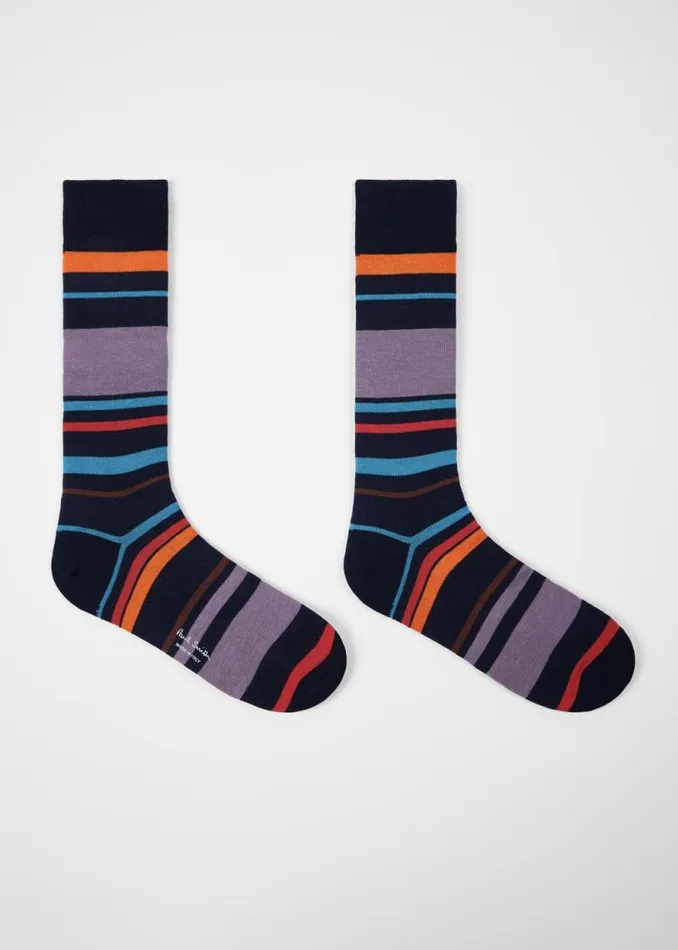 Mens Paul Smith Socks Multi Stripe Socks Three Pack Mens Paul Smith Socks Multi Stripe Socks Three Pack