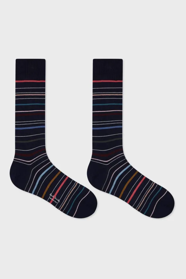 Mens Paul Smith Socks Navy 039Pencil Stripe039 Socks Mens Paul Smith Socks Navy 039Pencil Stripe039 Socks