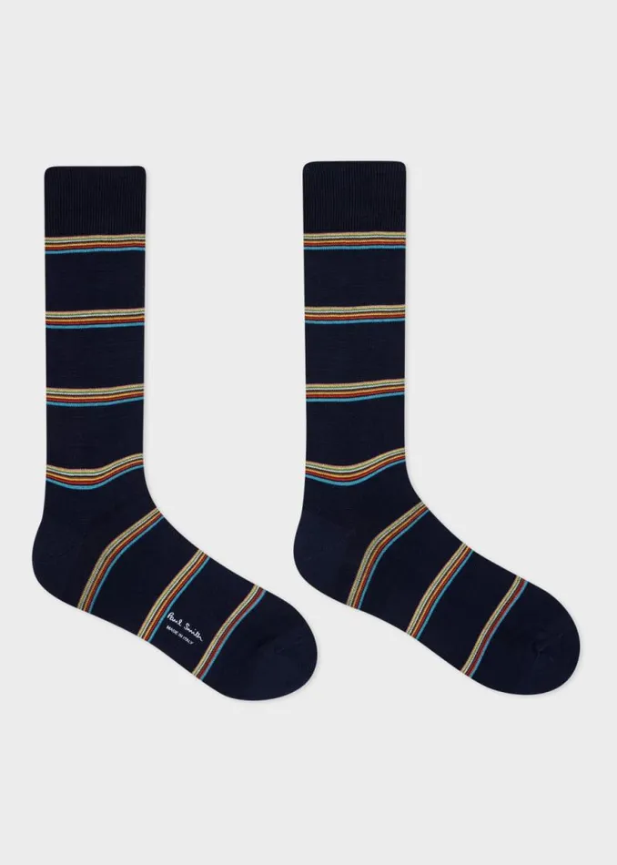 Mens Paul Smith Socks Navy Block 039Signature Stripe039 Socks Mens Paul Smith Socks Navy Block 039Signature Stripe039 Socks