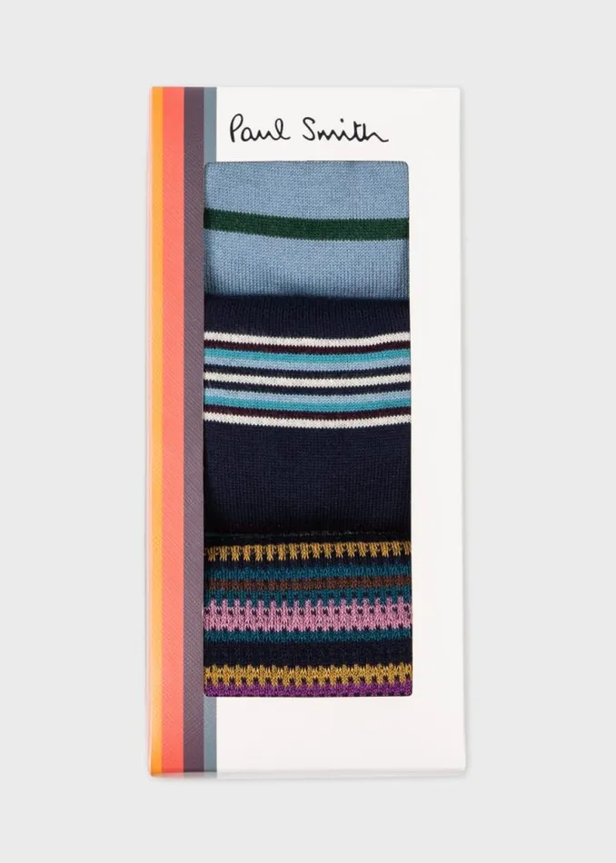 Mens Paul Smith Socks Stripe Socks Three Pack Mens Paul Smith Socks Stripe Socks Three Pack