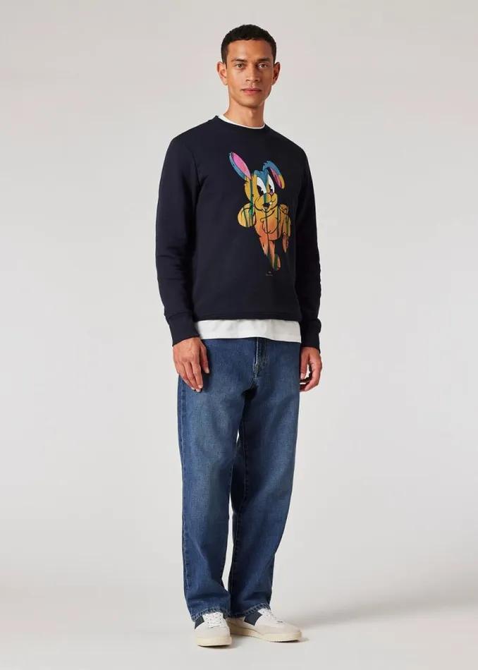 Mens Paul Smith Sweatshirts and Hoodies Navy 039Rabbit039 Print Sweatshirt Mens Paul Smith Sweatshirts and Hoodies Navy 039Rabbit039 Print Sweatshirt