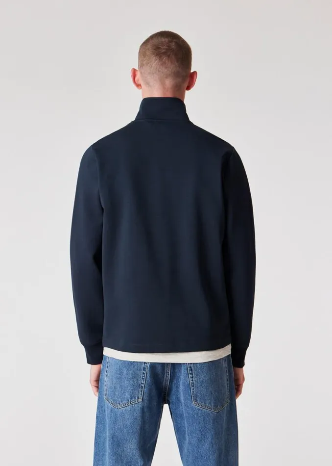 Mens Paul Smith Sweatshirts and Hoodies Navy CottonBlend Zip Sweatshirt