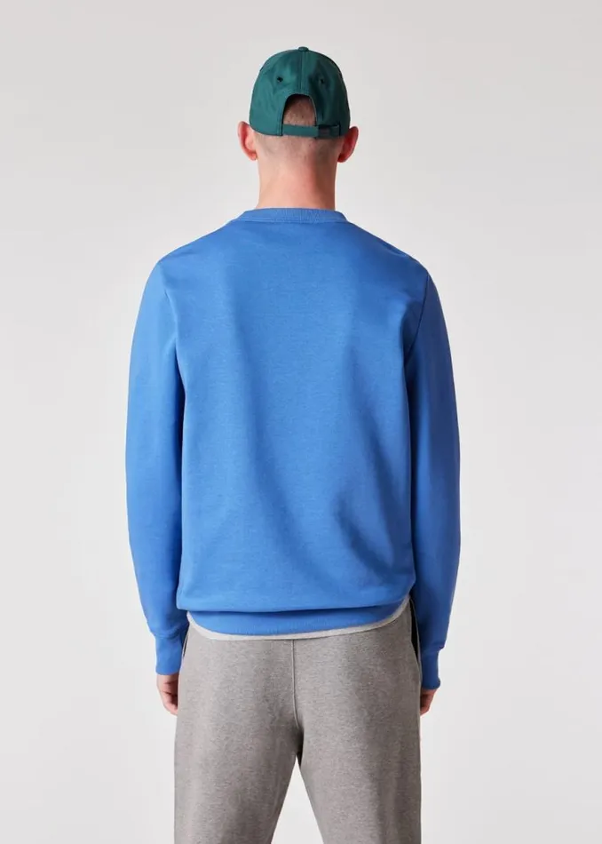 Mens Paul Smith Sweatshirts and Hoodies Powder Blue Zebra Logo Organic Cotton Sweatshirt Mens Paul Smith Sweatshirts and Hoodies Powder Blue Zebra Logo Organic Cotton Sweatshirt