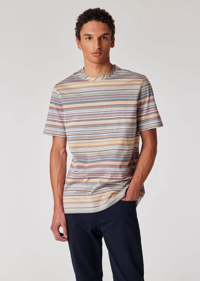 Mens Paul Smith TShirts 039Signature Stripe039 Cotton TShirt