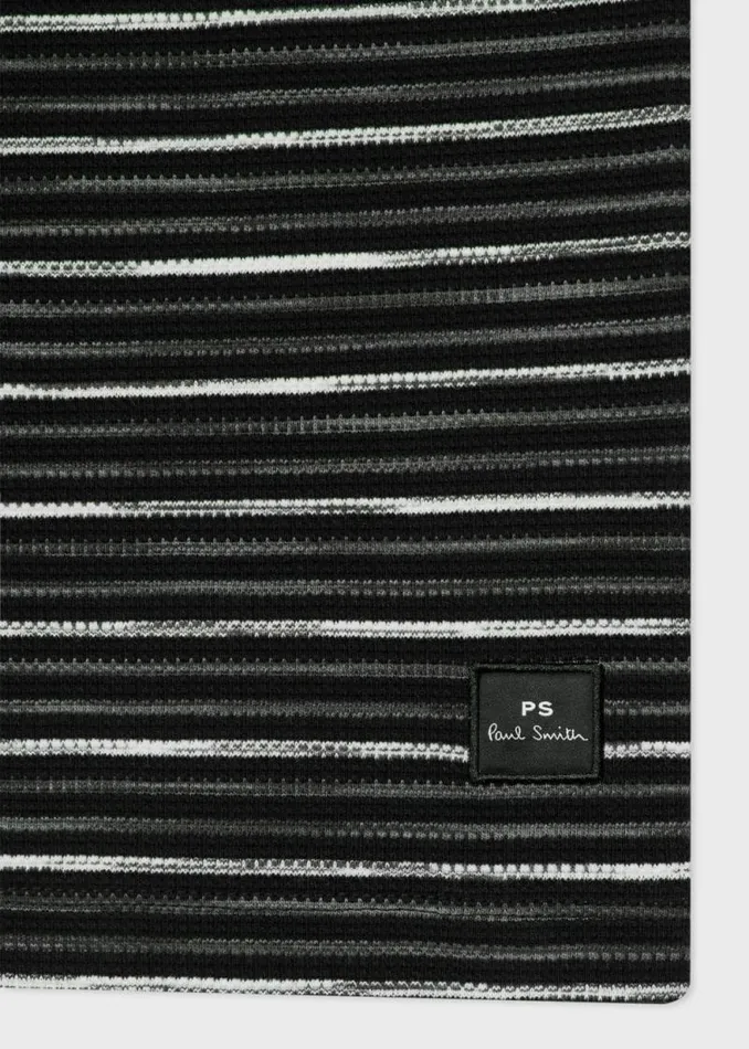 Mens Paul Smith TShirts Black TexturedStripe TShirt Mens Paul Smith TShirts Black TexturedStripe TShirt