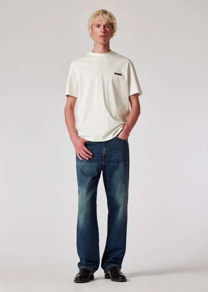 Mens Paul Smith TShirts Ecru 039Signature Stripe039 Logo TShirt Mens Paul Smith TShirts Ecru 039Signature Stripe039 Logo TShirt