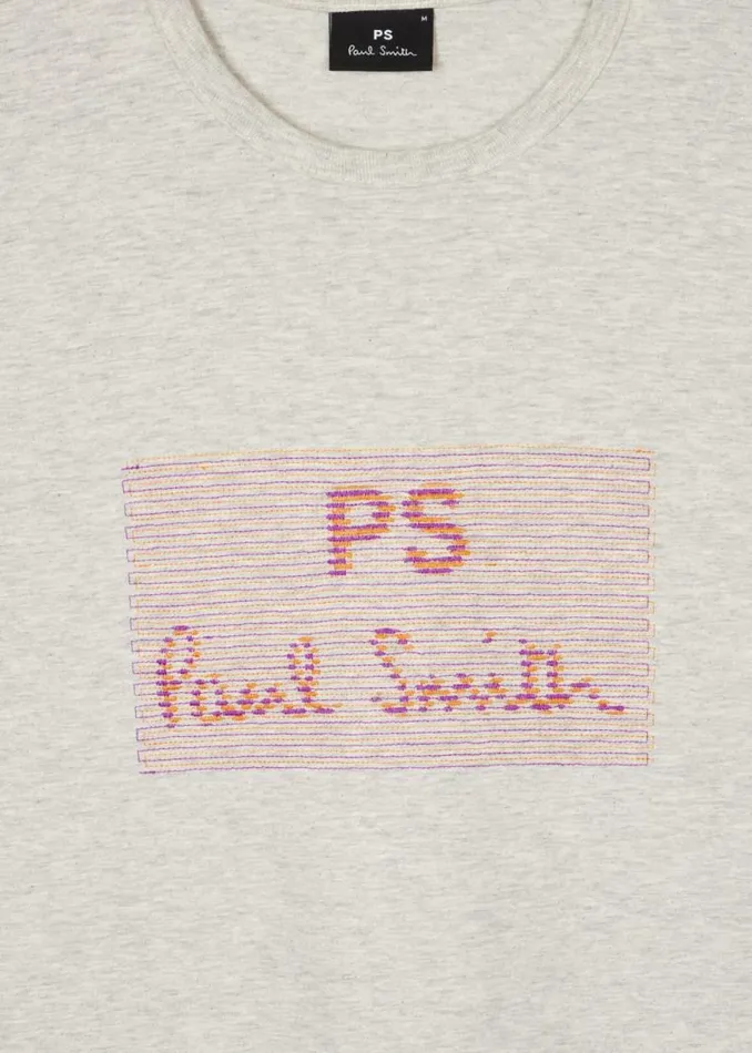 Mens Paul Smith TShirts Ecru Marl PS Logo TShirt