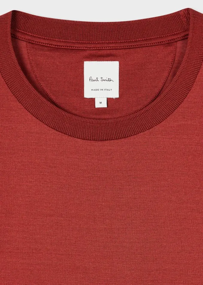 Mens Paul Smith TShirts Rust 039Signature Stripe039 Pocket TShirt Mens Paul Smith TShirts Rust 039Signature Stripe039 Pocket TShirt