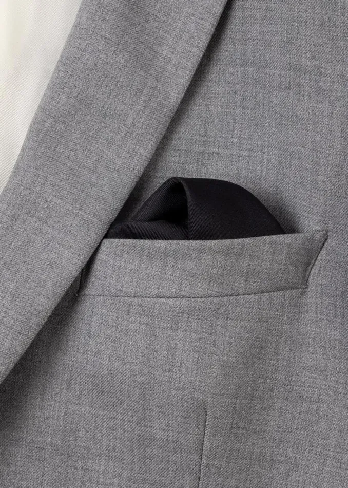 Mens Paul Smith The Classics Black 039Signature Stripe039 Silk Pocket Square Mens Paul Smith The Classics Black 039Signature Stripe039 Silk Pocket Square