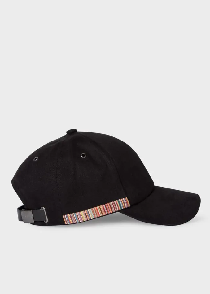 Mens Paul Smith The Classics Black 039Signature Stripe039 Trim Cotton Baseball Cap Mens Paul Smith The Classics Black 039Signature Stripe039 Trim Cotton Baseball Cap