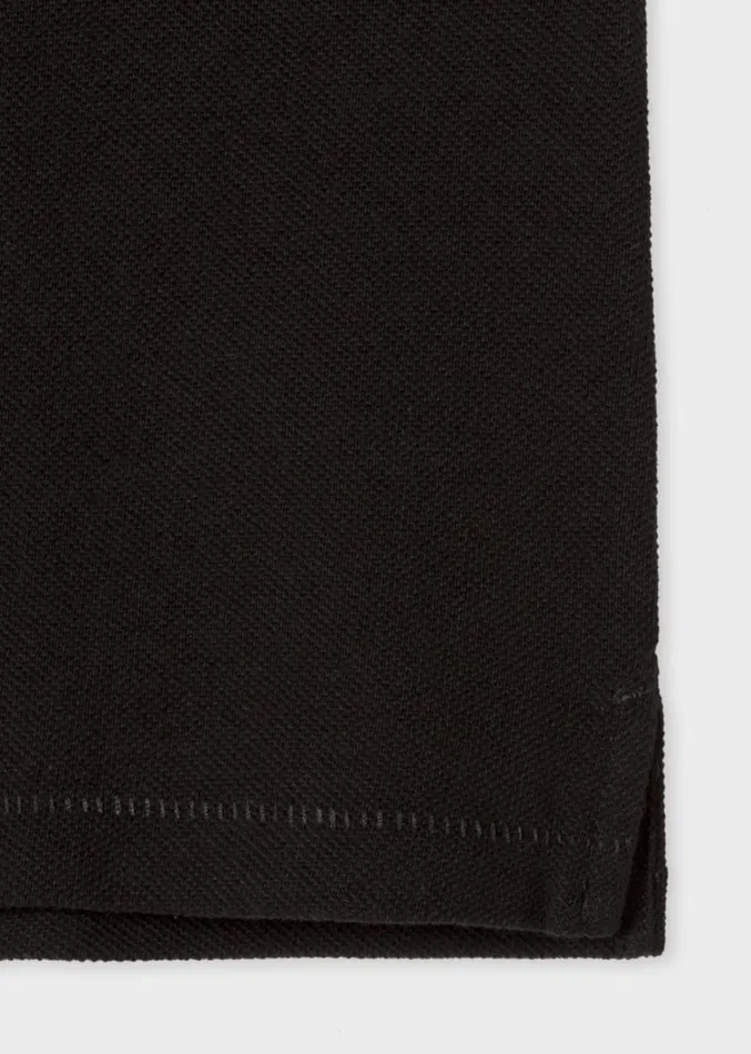 Mens Paul Smith The Classics Black CottonPiqu Zebra Logo Polo Shirt Mens Paul Smith The Classics Black CottonPiqu Zebra Logo Polo Shirt