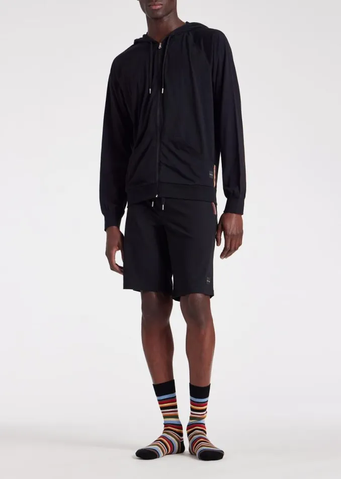 Mens Paul Smith The Classics Black Jersey Cotton Lounge Shorts Mens Paul Smith The Classics Black Jersey Cotton Lounge Shorts