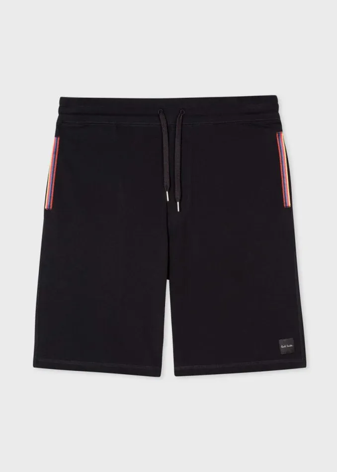 Mens Paul Smith The Classics Black Jersey Cotton Lounge Shorts Mens Paul Smith The Classics Black Jersey Cotton Lounge Shorts