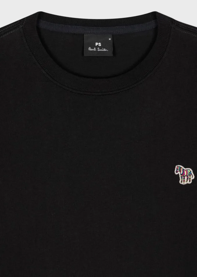 Mens Paul Smith The Classics Black Zebra Logo LongSleeve TShirt Mens Paul Smith The Classics Black Zebra Logo LongSleeve TShirt